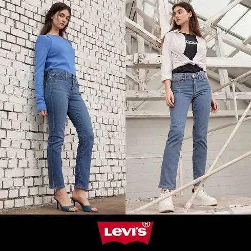 셀럽 추천 24SS LEVIS 724 하이라이즈 스트레이트 여성 데님 2종 비교 리뷰