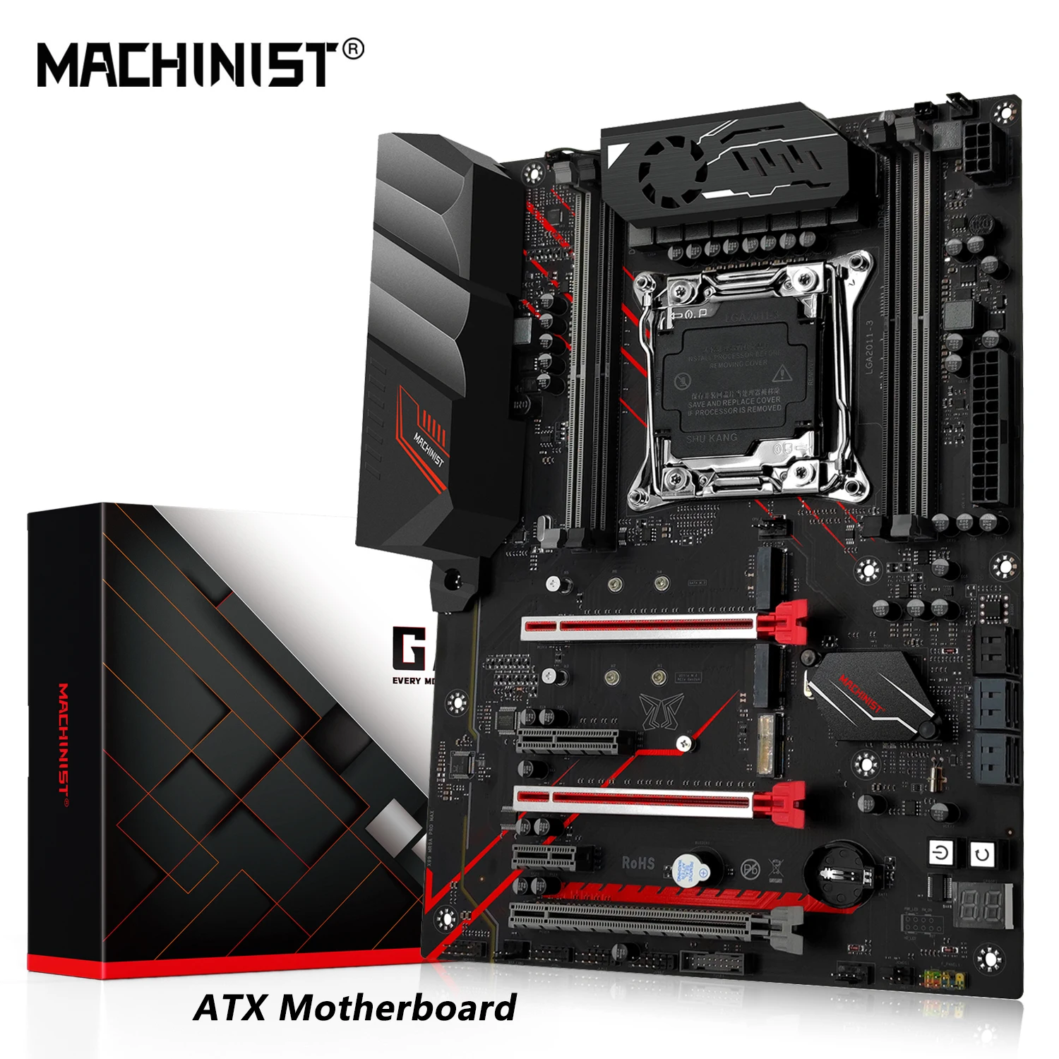 MACHINIST X99 MR9A PRO MAX 마더보드 지지대 LGA 2011-3 인텔 제온 E5 V3 및 V4 CPU 프로세서 내돈내산